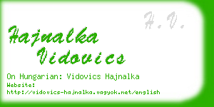 hajnalka vidovics business card